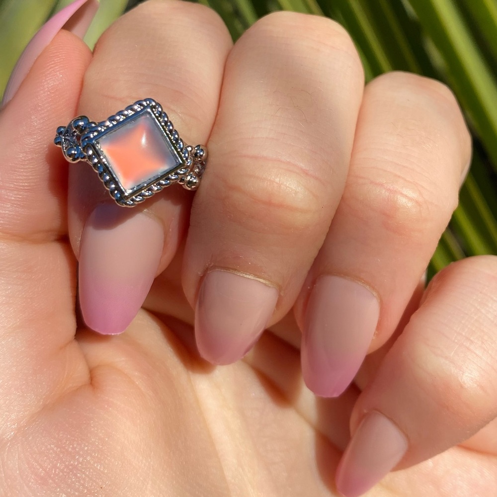 NEW Sterling Silver Opal Ring - Picture 10 of 12